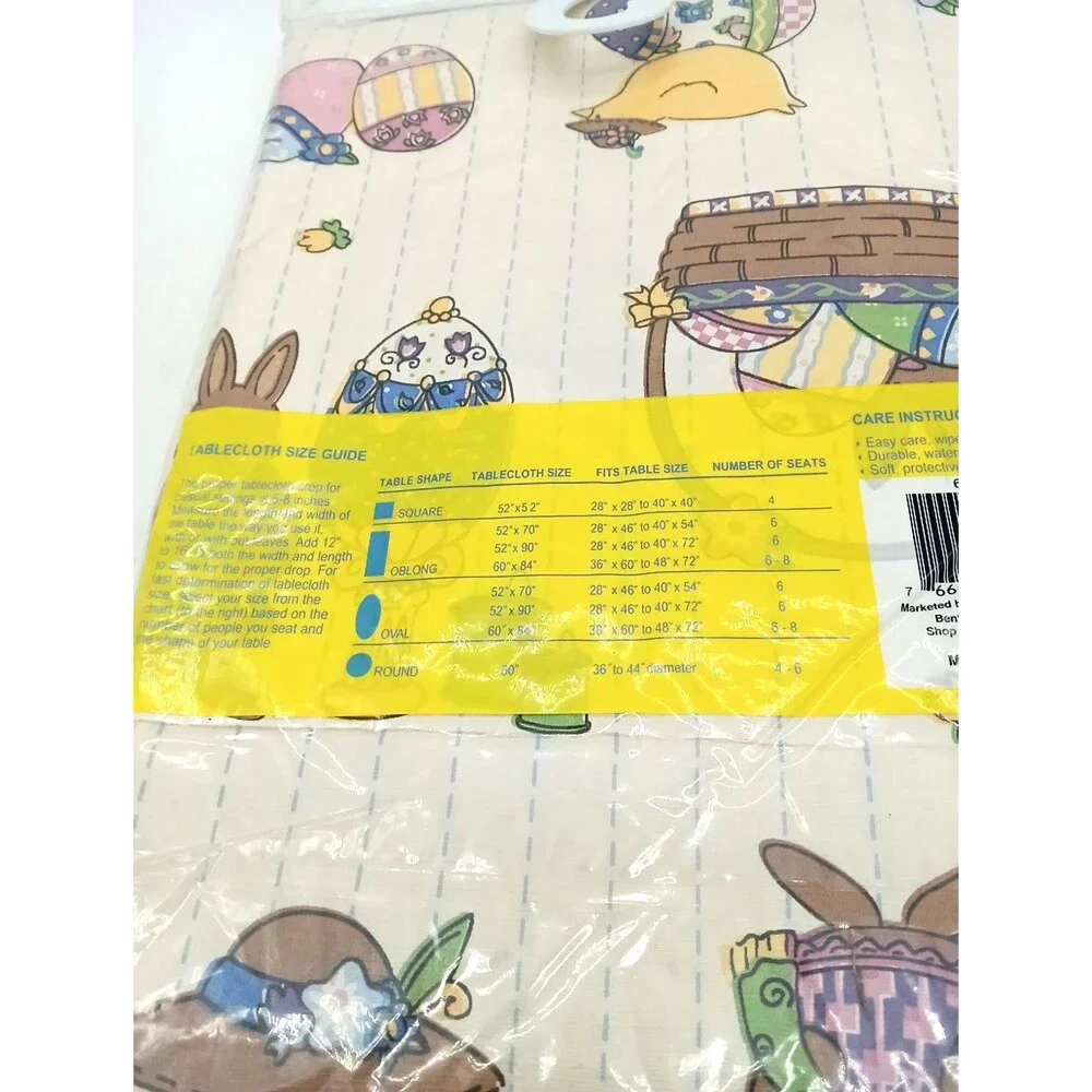 Happy Easter Vinyl Flannel Back 60